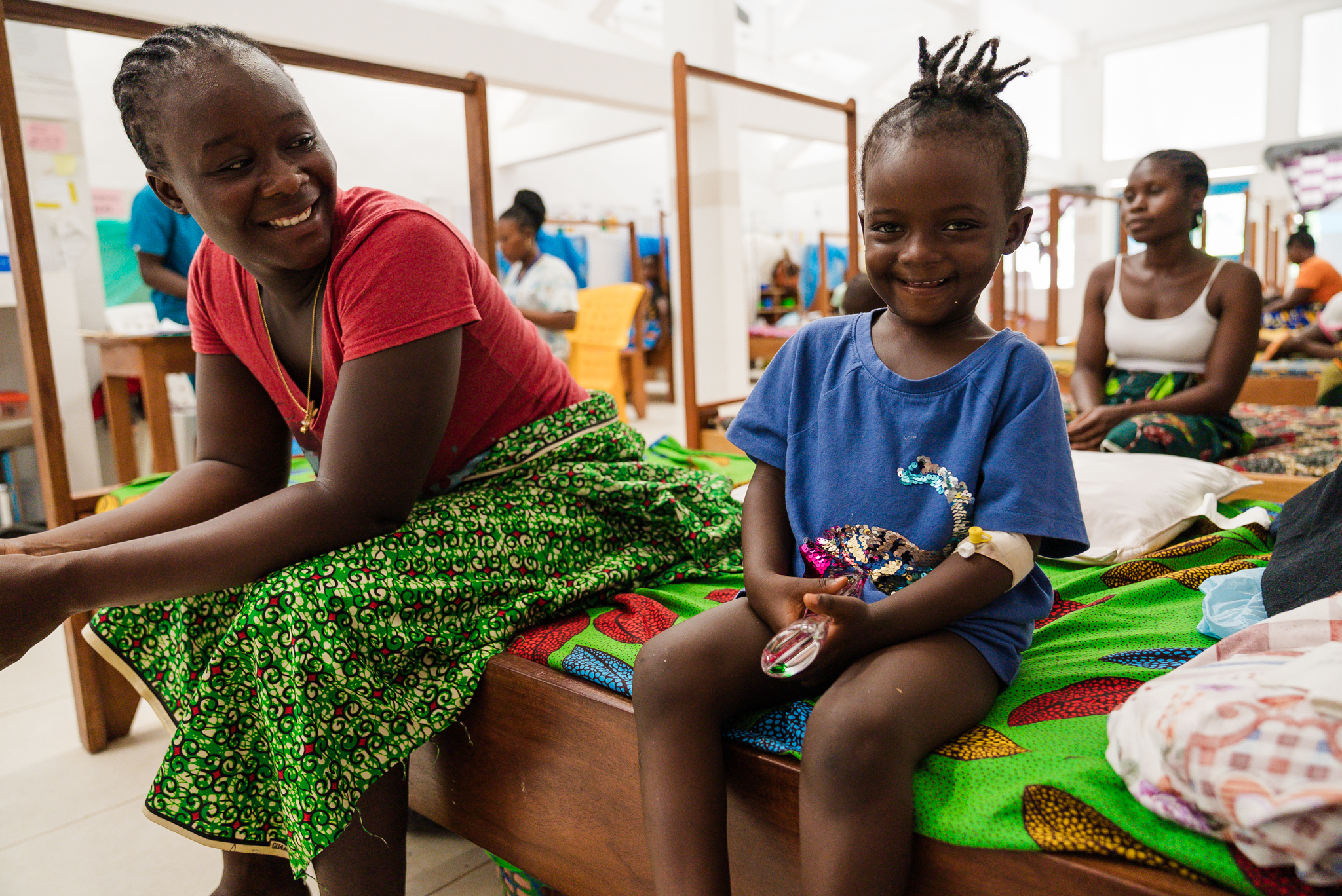 Smiling child recovering at the Jesus Loves Me Center