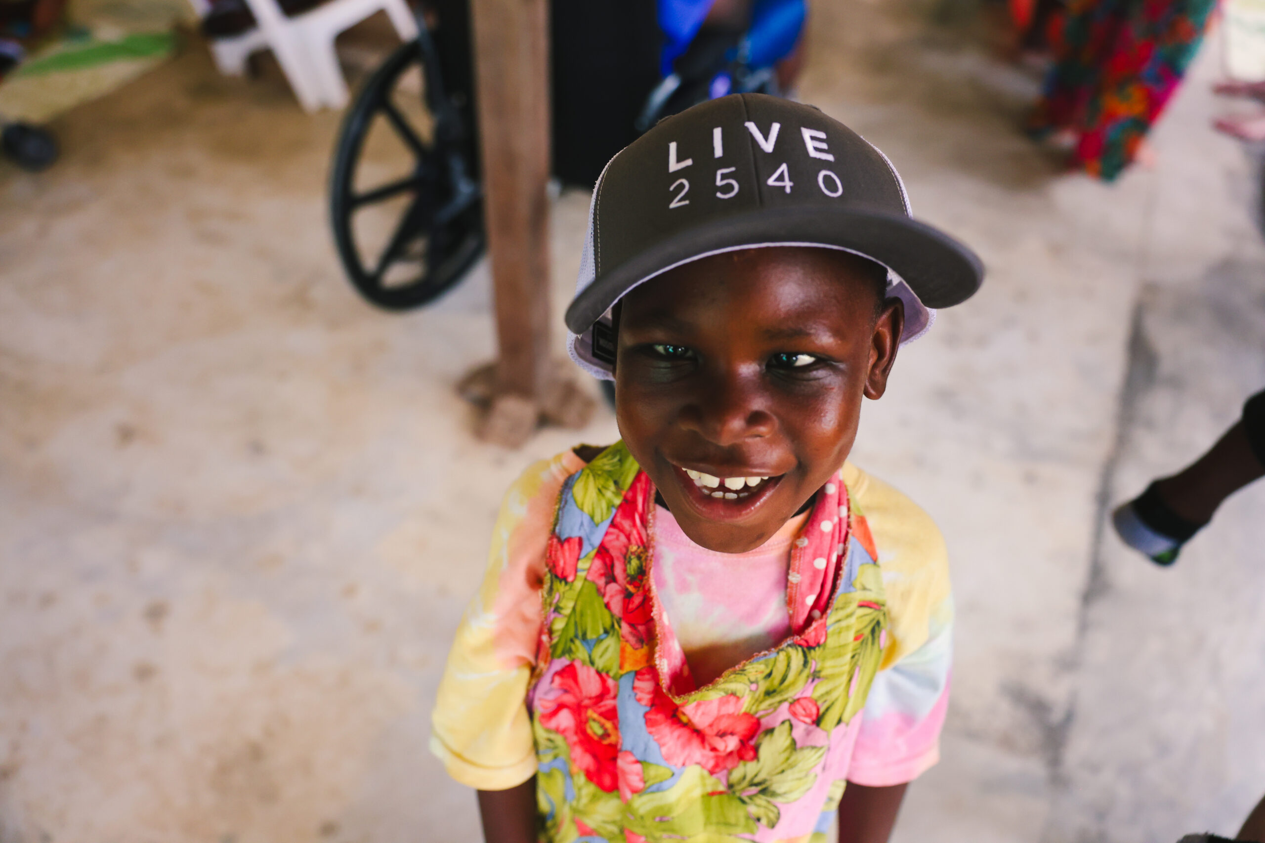 Foster mother and children at His Safe Haven Village