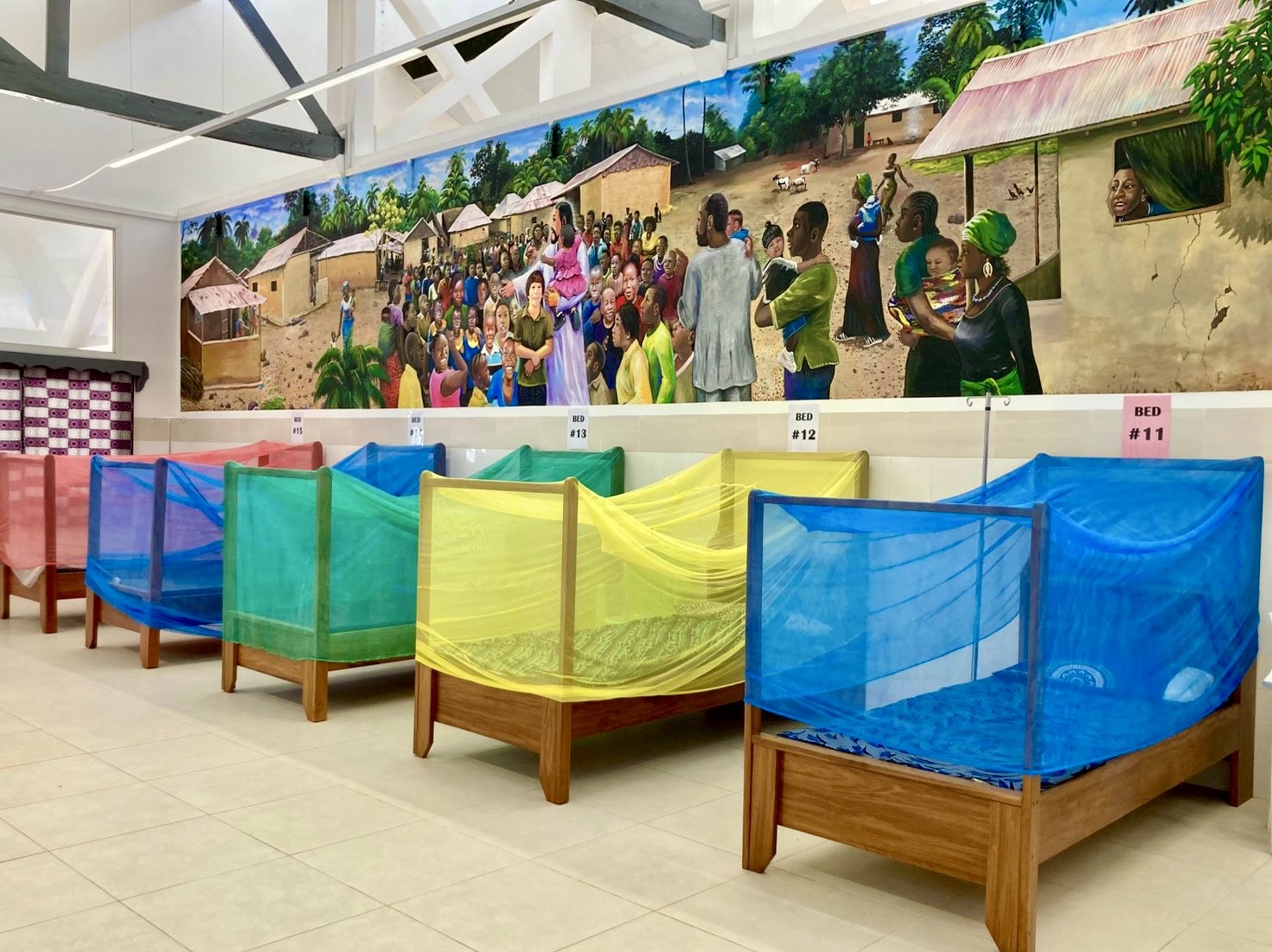 Walker Phillips mural at the Jesus Loves Me Children's Center